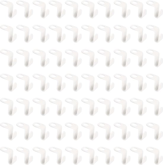 70 pièces cintres gain de place blanc empilé Mini cintre crochets gain de  place