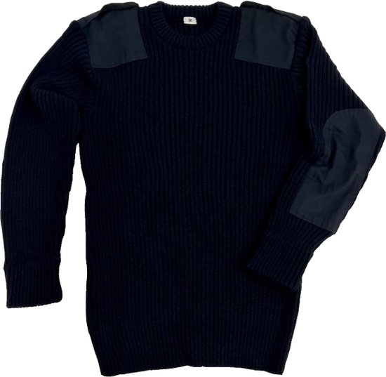 Woolmate - Pull Army Commando 100% Laine - Blauw - Taille S