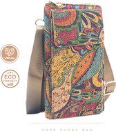 green-goose® Sac pour téléphone en liège | avec portefeuille et poche téléphone | 19x11x4cm | Lisse, durable et Trendy!