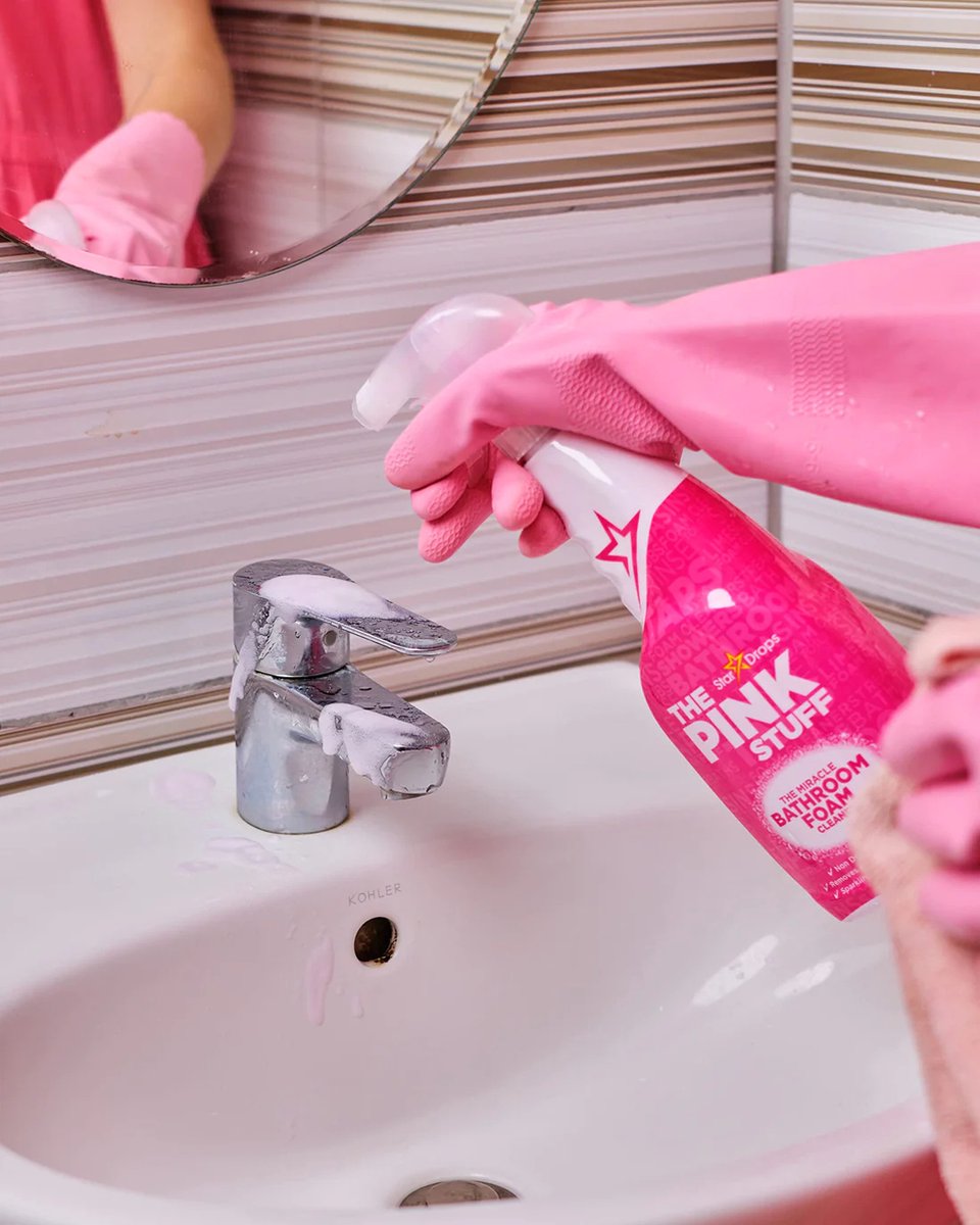 Le nettoyant pour salle de bain Pink Cleaner - La Coller Pink Stuff - Le  nettoyant