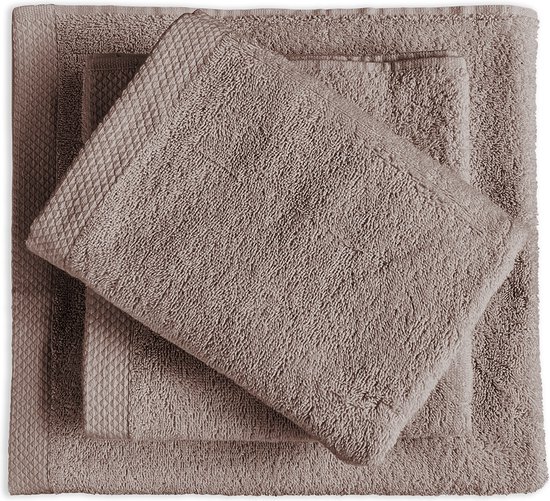 Eleganzzz Handdoeken Set - Set van 6 - Badhanddoeken 70x140cm - Badlakens - Handdoek - 420 gr/m2 - 100% Katoen - taupe