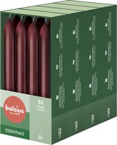 Bolsius - Gladde Dinerkaarsen - 17 cm - 32 stuks - Bordeaux Rood