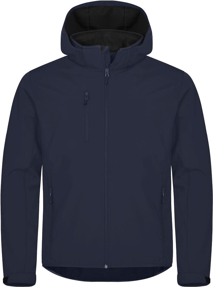 Clique Softshell jas met Capuchon Basic Heren - Dark Navy - Maat XS