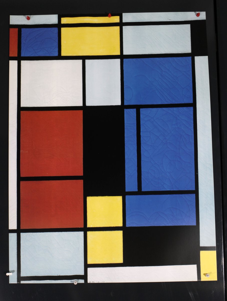 Piet Mondriaan - Tableau nr. 1 - Kunstposter - 60x80 cm