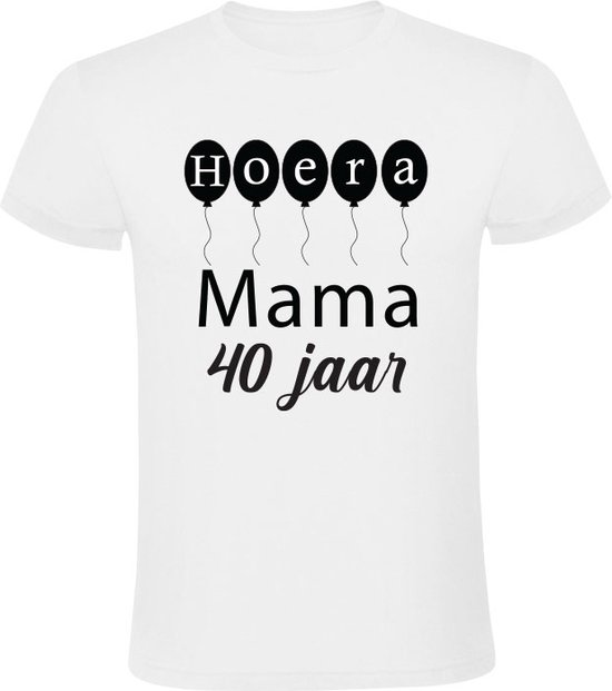 Hourra maman 40 ans T-shirt femme - anniversaire - fête - maman - chemise anniversaire - anniversaire - cadeau