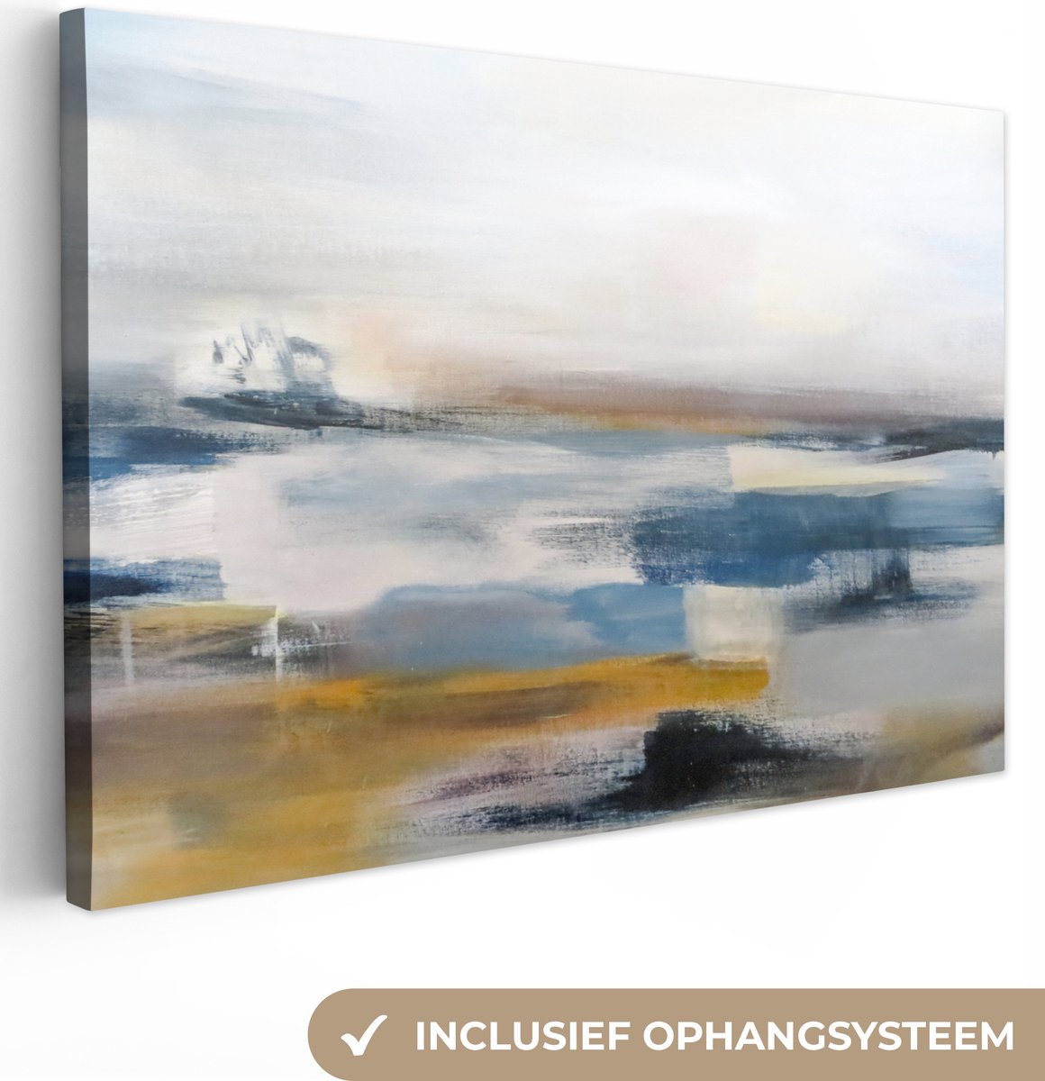 Canvas - Schilderij - Olieverf - Abstract - Verf - 180x120 cm - Schilderijen op canvas - Muurdecoratie