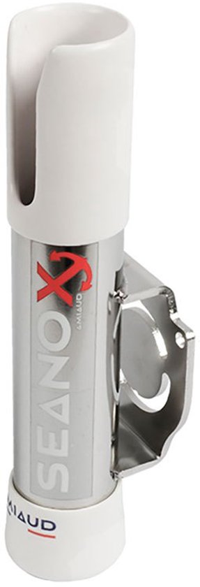 Porte-canne ouvert en acier inoxydable et caoutchouc Witte Seanox, Wit, Argent