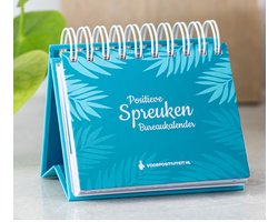 Bureaukalender Positieve spreuken - oneindig - decoratie woonkamer - kalender 2025 - 365 dagen