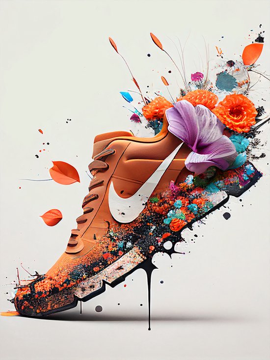 Poster Nike Shoes - Poster de Chaussures pour femmes - Graffiti Art -  Convient pour... | bol.com