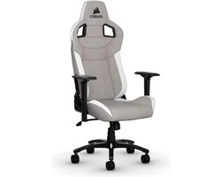 Corsair T3 Rush gamestoel - Zitgedeelte van mesh -Rugsteun van gaas - Zwart/Grijs