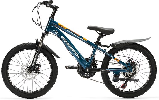 Generation M-760 moutainbike 20 inch - Blauw - Spatborden - Generation
