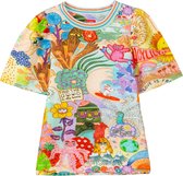 Oilily Tuintje - T-Shirt - Meisjes - Blauw - 128