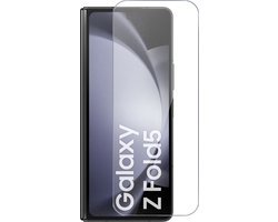 Hoesje geschikt voor Samsung Galaxy Z Fold 5 + Screenprotector – Gehard Glas Cover + Shock Proof Case – Transparant