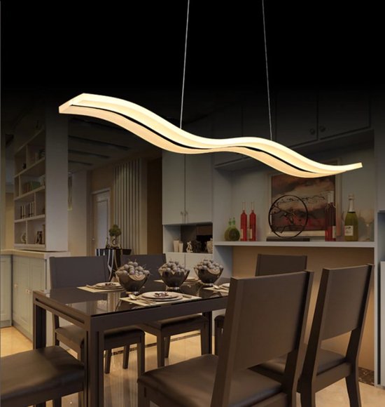 LuxiLamps - Kristal Kroonluchter - Led Hanglamp - Woonkamerlamp - 97cm - Met Afstandsbediening - Moderne lamp - Hanglamp
