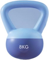 Bol.com Zachte Kettlebell(8kg)Blauw-soft kettlebell-Yoga Kettlebell met ijzeren zand-antislip handvat-voor thuis en sportschool ... aanbieding