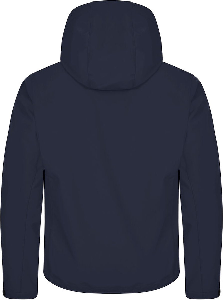 Clique Softshell jas met Capuchon Basic Heren Dark Blauw