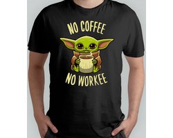 No Coffe No Worke - T Shirt - CoffeeLover - Gift - Cadeau - CaffeineAddict - MorningCoffee - CoffeeTime- KoffieLiefhebber - KoffieTijd - KoffiePauze - KoffieArt - Star - Galaxy
