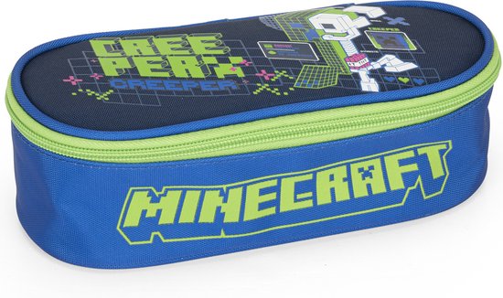 Minecraft Etui Ovaal, Creeper - 23 x 6 x 9,5 cm - Polyester