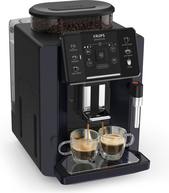 Krups Sensation C50 EA910B - Volautomatische espressomachine - Nachtzwart - Krups