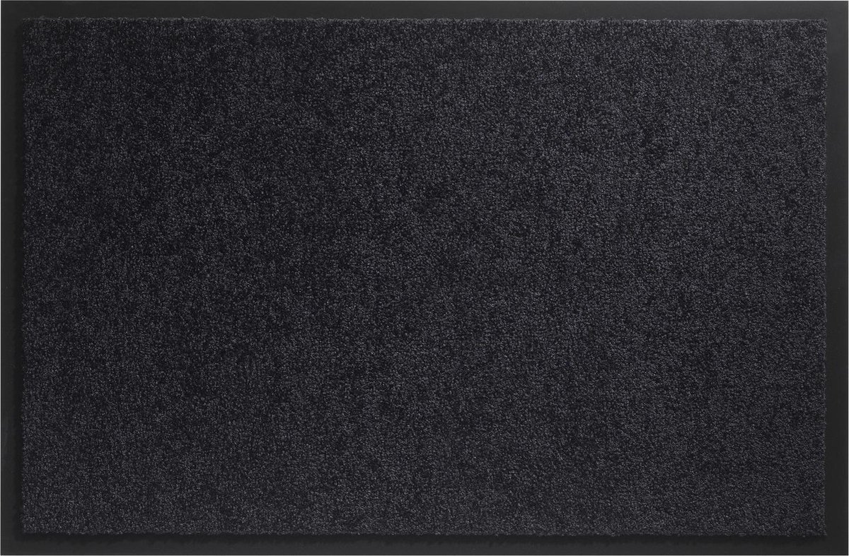 Deurmat Twister zwart 60x90cm - 7 kleuren - 5 maten - wasbaar Vinyl - HAMAT