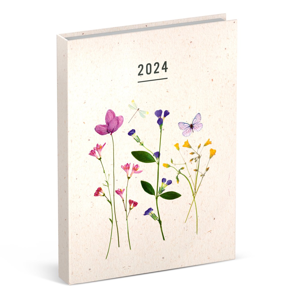 Agenda 2024 Lannoo Fragile 7 jours/2 pages 120x160mm Wire-o lilas