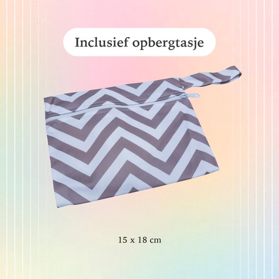 Muntel® Wasbare Zoogcompressen - Snelle Absorptie - Comfortabel - Wasbaar - Cup A t/m E - 16 Stuks - Wit van Muntel® — afbeelding 5