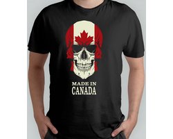 MADE IN CANADA - T Shirt- Canada - SkullArt - Gift - Cadeau - SkullLove - SkullCollection - SkullSculpture - SchedelKunst - SchedelLiefde - SchedelVerzameling - SchedelDecoratie