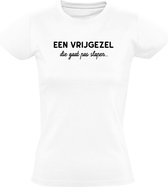 Een vrijgezel die gaat pas slapen... Dames T-shirt - vrijgezellenfeest - vriend - vriendin - humor - grappig