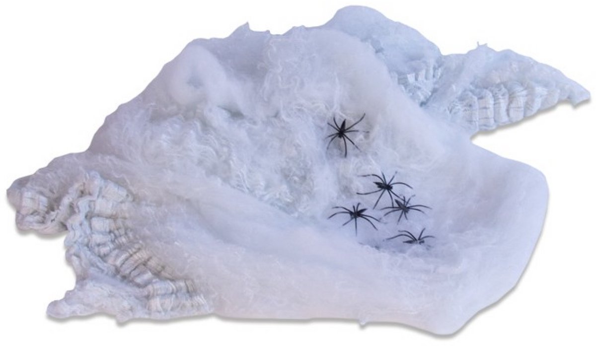 Witbaard Spinrag Polyester 100 G Wit 6-delig