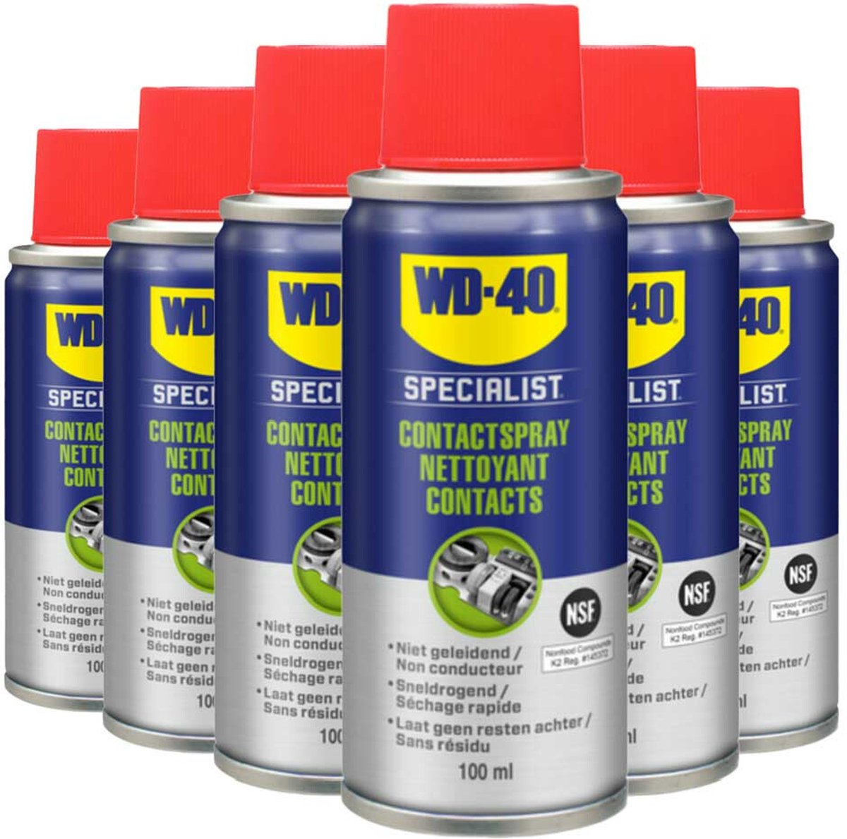 6x WD-40 Specialist® Contactspray 100 ml