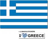 Griekse vlag + 2 gratis stickers