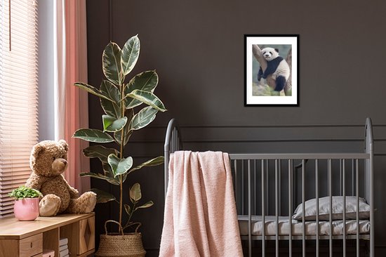 Jeune panda dort dans un arbre 30x40 cm - petit