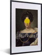 Ancien maître édité Alexandre Jean Dubois Drahonet avec goutte de peinture jaune 40x60 cm