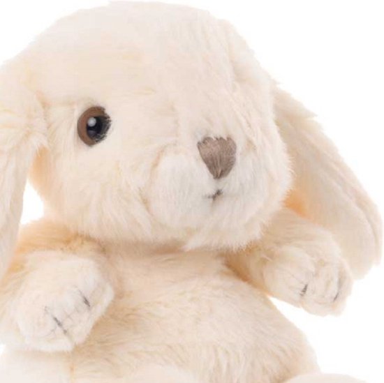 Knuffeldier Eend Edda in crèmewit, sterretjes