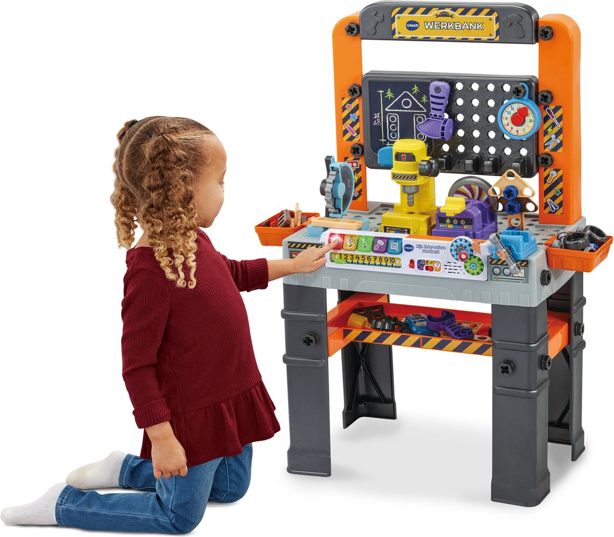 VTech Mijn Interactieve Werkbank Speelgoed - Kinder Gereedschap - Educatief & Interactief Speelgoed - Cadeau - Kinderspeelgoed 3 Jaar — afbeelding 4