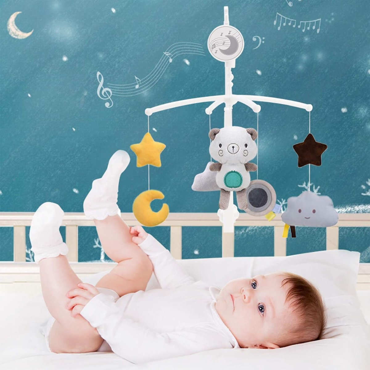 Mobile musical universel pour bébé - Activité Musique amusante