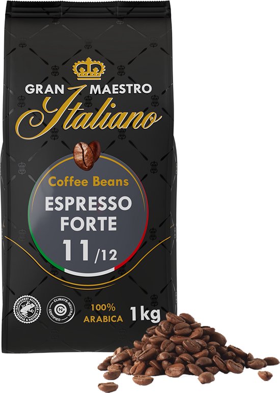 Gran Maestro Italiano - Espresso Forte - Koffiebonen – Bonen voor Espresso – Arabica – 4 x 1kg