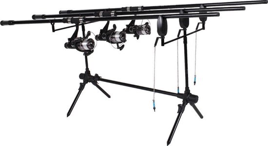 FISH XPRO - Karperset -Improve Deluxe - 3 Hengels compleet - Karpernet - Rodpod -Beetmelders van Merkloos — afbeelding 5