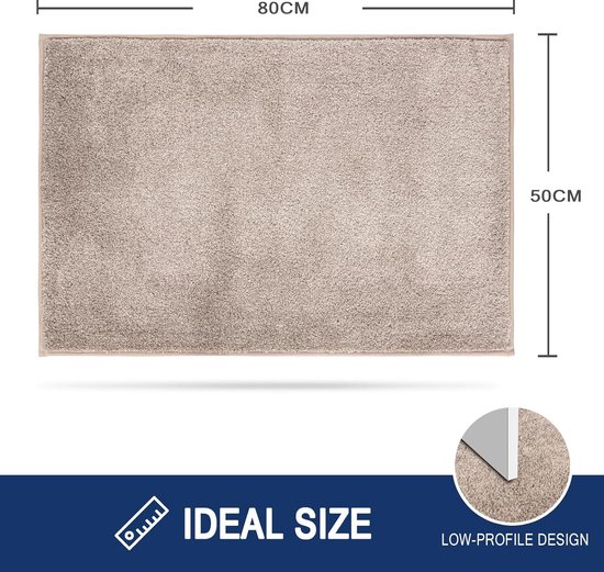 LY4U Deurmatten Wasbaar 50x80 CM, Binnen Antislip