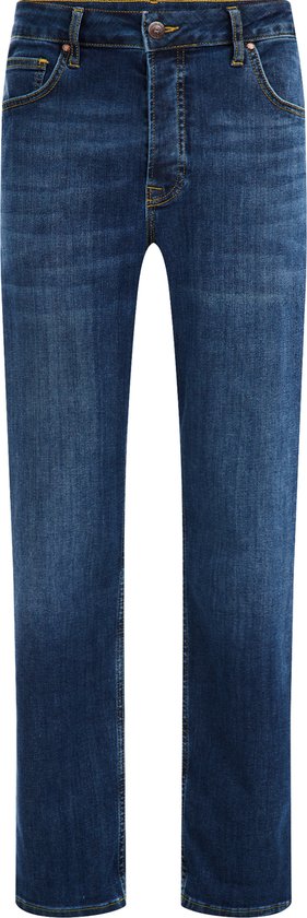 WE Fashion Heren relaxed fit jeans met medium stretch