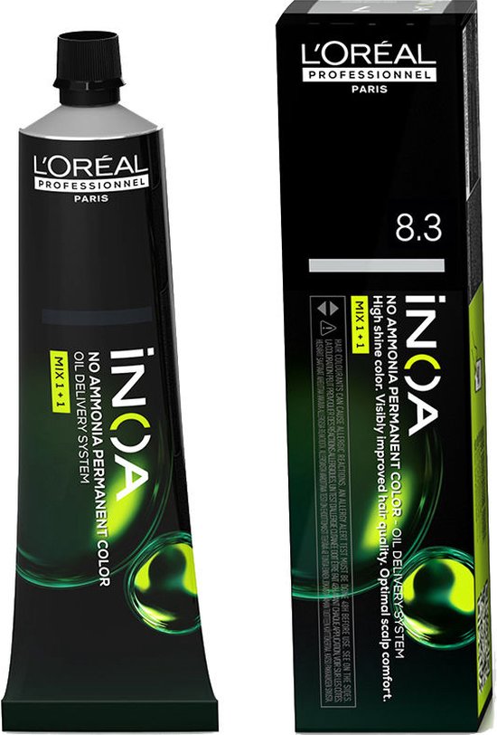 Coloration permanente L'Oréal Professionnel Paris Inoa Color Nº 8.3 Blond Clair Doré (60 g)