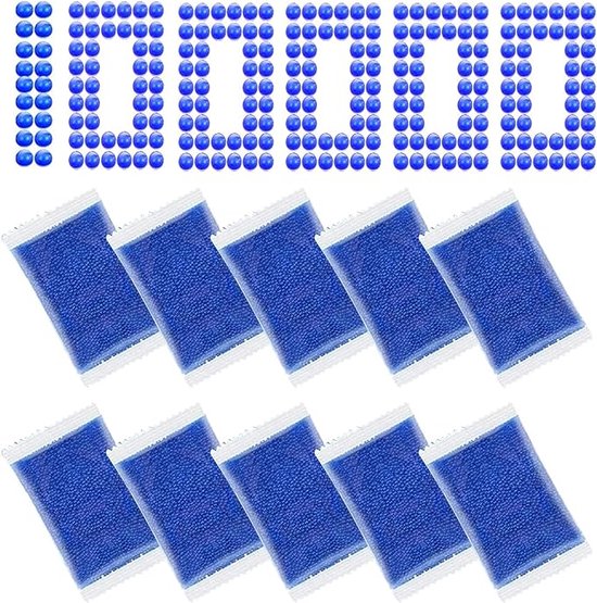 Foto: Waterparels blauw gelballetjes 100 000 stuks 7 8mm decoratie