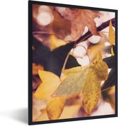 Fotolijst incl. Poster - Bladeren - Esdoorn - Herfst - Seizoenen - 30x40 cm - Posterlijst