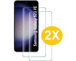 Screenprotector geschikt voor Samsung Galaxy S23 FE Beschermglas - Screen protector gehard glas - 2 Stuks