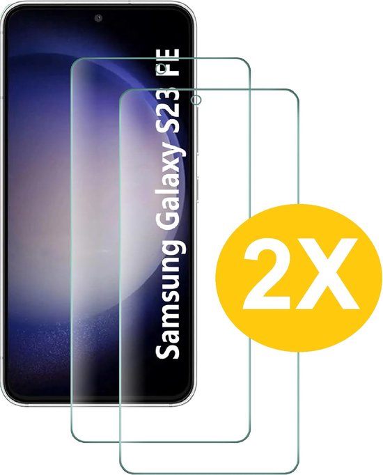 Screenprotector geschikt voor Samsung Galaxy S23 FE Beschermglas - Screen protector gehard glas - 2 Stuks