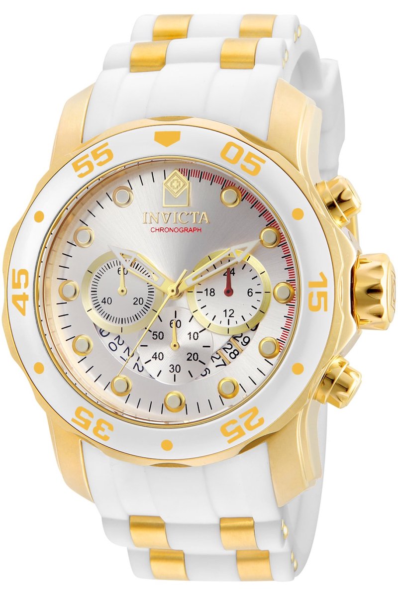 Invicta Pro Diver - SCUBA 20291 Heren Horloge - Waterdicht - Analoog - Quartz Uurwerk - Roestvrij Staal met zilveren Wijzerplaat - 48mm