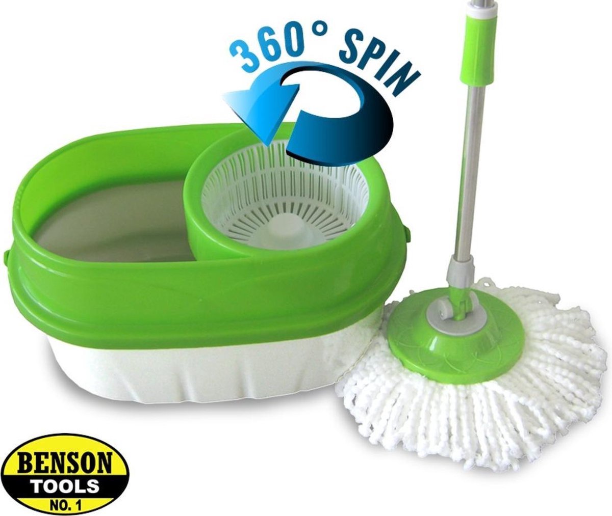 BensonClean Spin Mop - Inclusief Emmer thumbnail 3