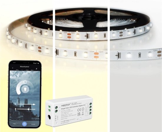 Bande LED compatible Zigbee Hue - 2 mètres blanc froid IP20