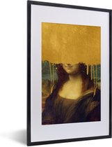 Fotolijst incl. Poster - Mona Lisa - Da Vinci - Goud - 40x60 cm - Posterlijst