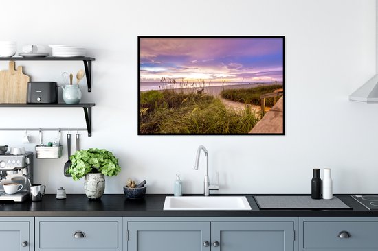 Affiche encadrée Plage - Couleurs - Amérique - 120x80 cm